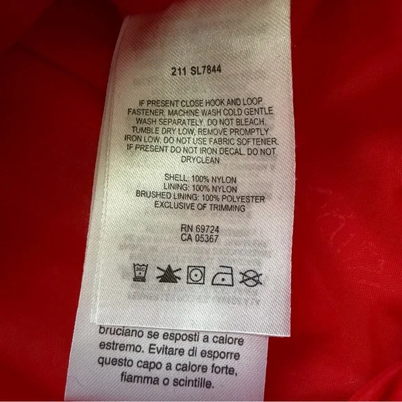 Columbia Women's Omni-Tech Hooded Rain Coat, Size medium, Red, Zip, Interchange - Picture 12 of 12